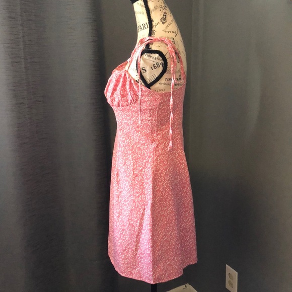 Adorable pink knotted tie strap dress size small - Picture 4 of 13
